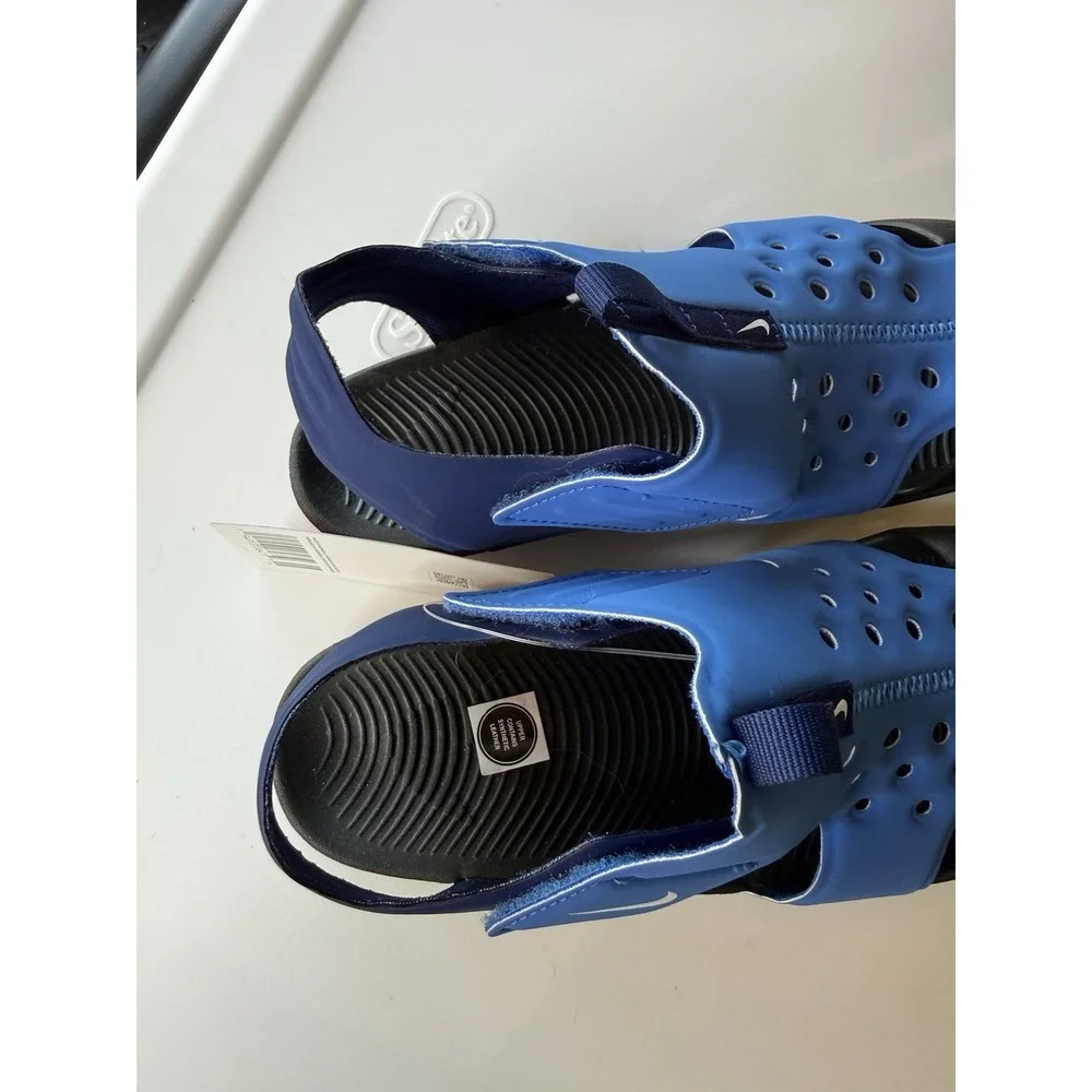 Nike Sunray Protect 2 Youth Water Shoes Ventilation Hook-and-Loop Closure Sz 3y